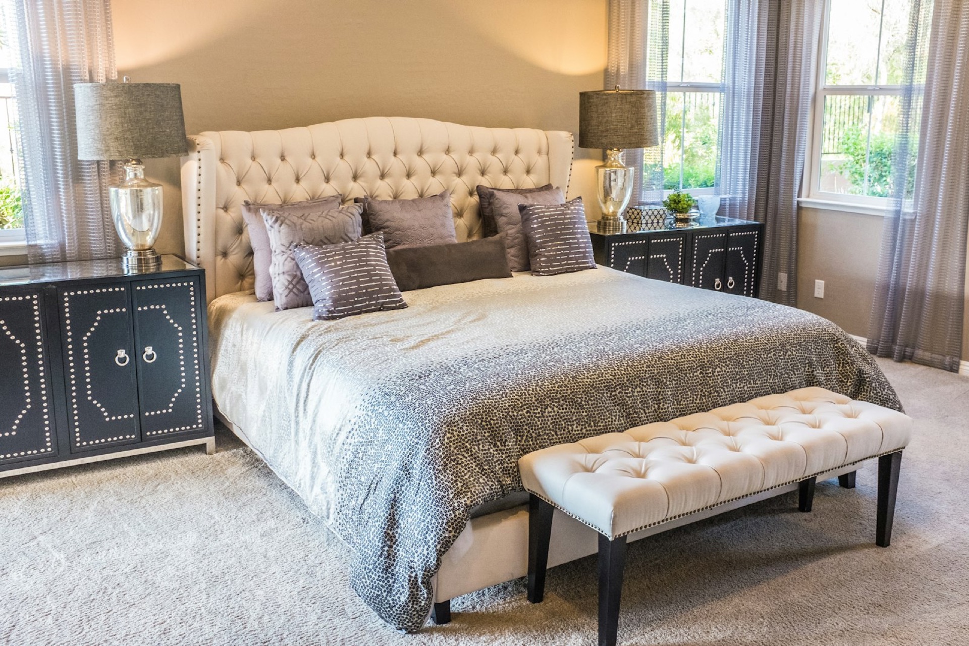 Restful bedroom