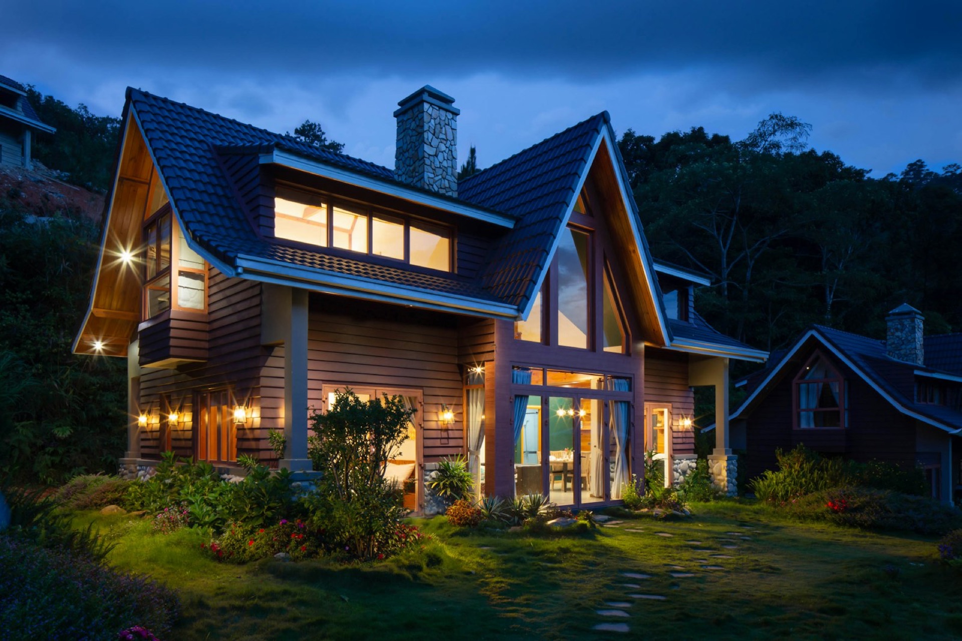 Characterful home at dusk